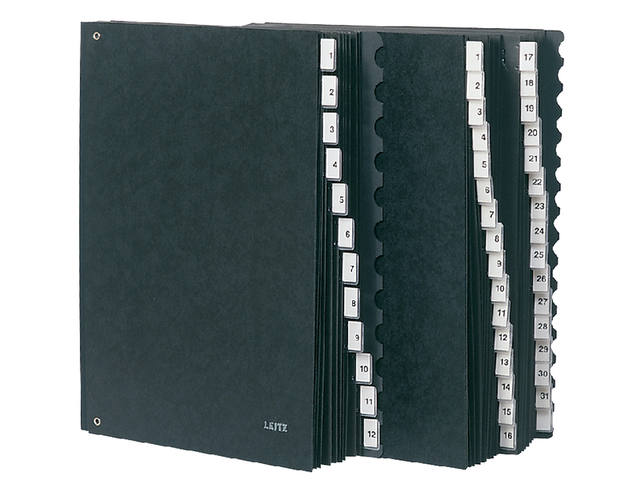 Bureaumap Leitz A4 A-Z hardboard gewolkt