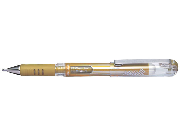 Gelschrijver Pentel K230M M metallic goud