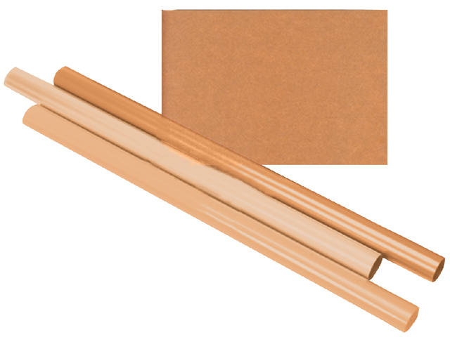 Inpakpapier Kraft gestreept 60gr 100cmx10m rol