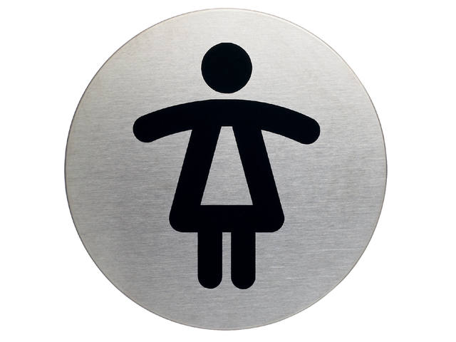 Infobord pictogram Durable wc dames rond 83mm