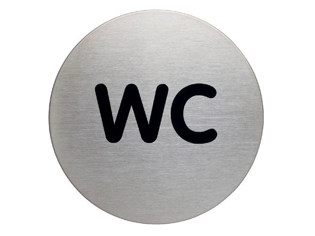 Infobord pictogram Durable wc rond 83mm